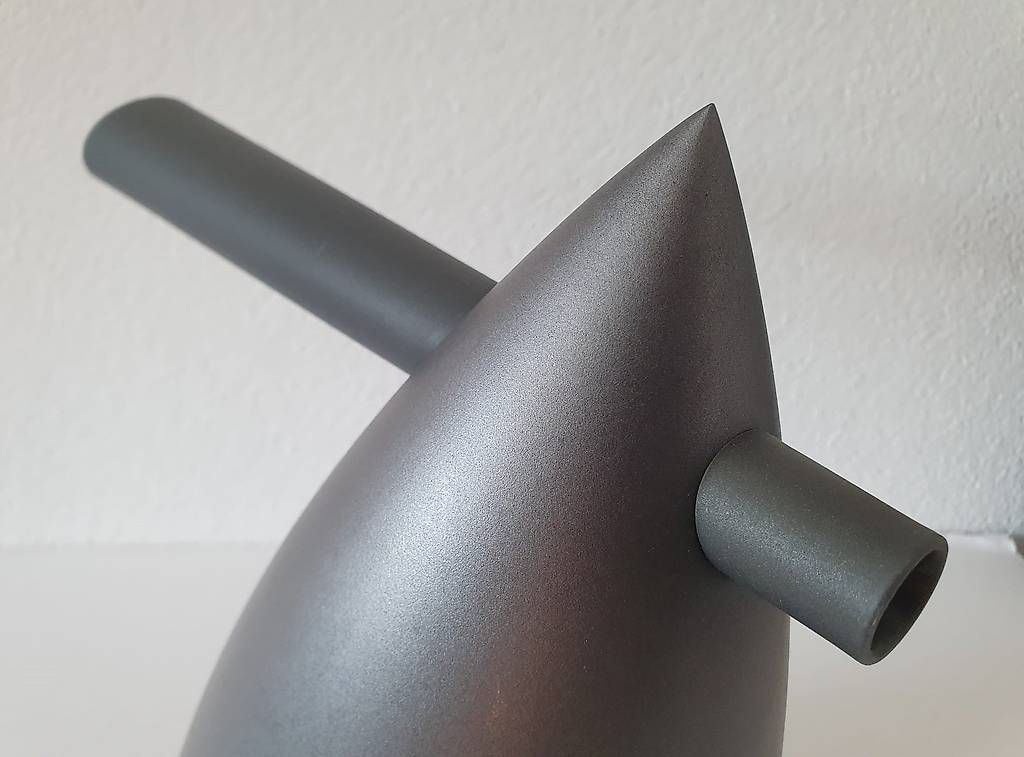 Alessi Bollitori: Alessi/Starck - Wasserkessel 'Hot Bertaa' anthrazit - 1987 – Usato da Rebstein venduto da big_sleeper 3