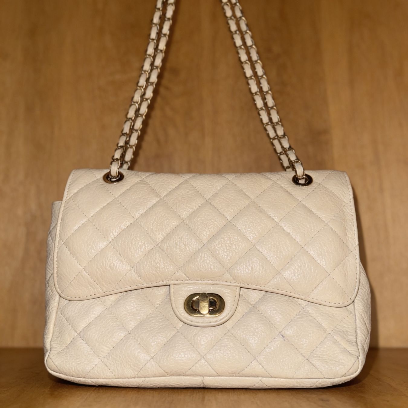Borse da donna: Sac à main matelassé beige – Usato da St-Maurice venduto da Sandrinette123