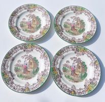 Antike Copeland Spode Byron “Ladies And Dog“ Dessertteller