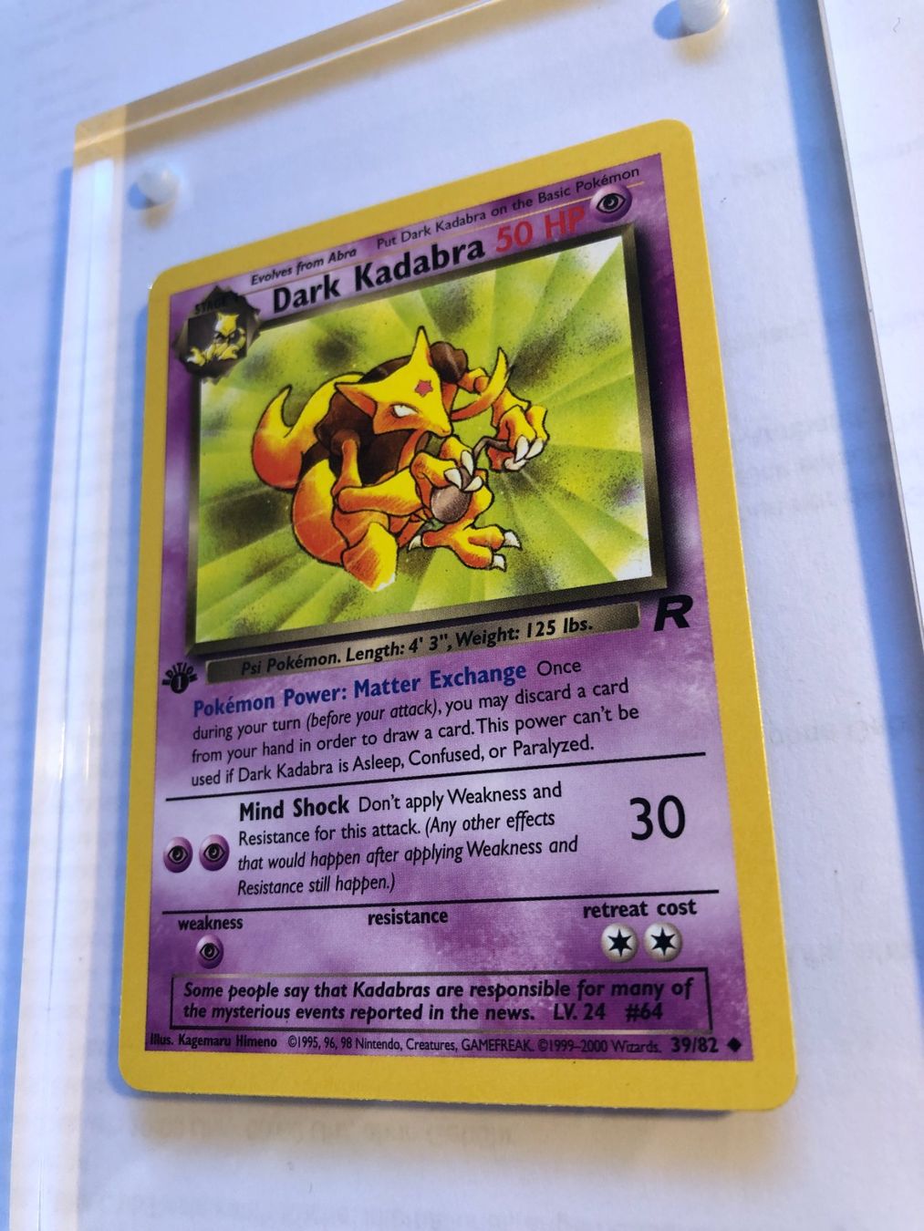 Carte collezionabili: Dark Kadabra (unc.) Team Rocket 1st - MINT - ab 1.- – Usato da Giubiasco venduto da dan_pr8b 2