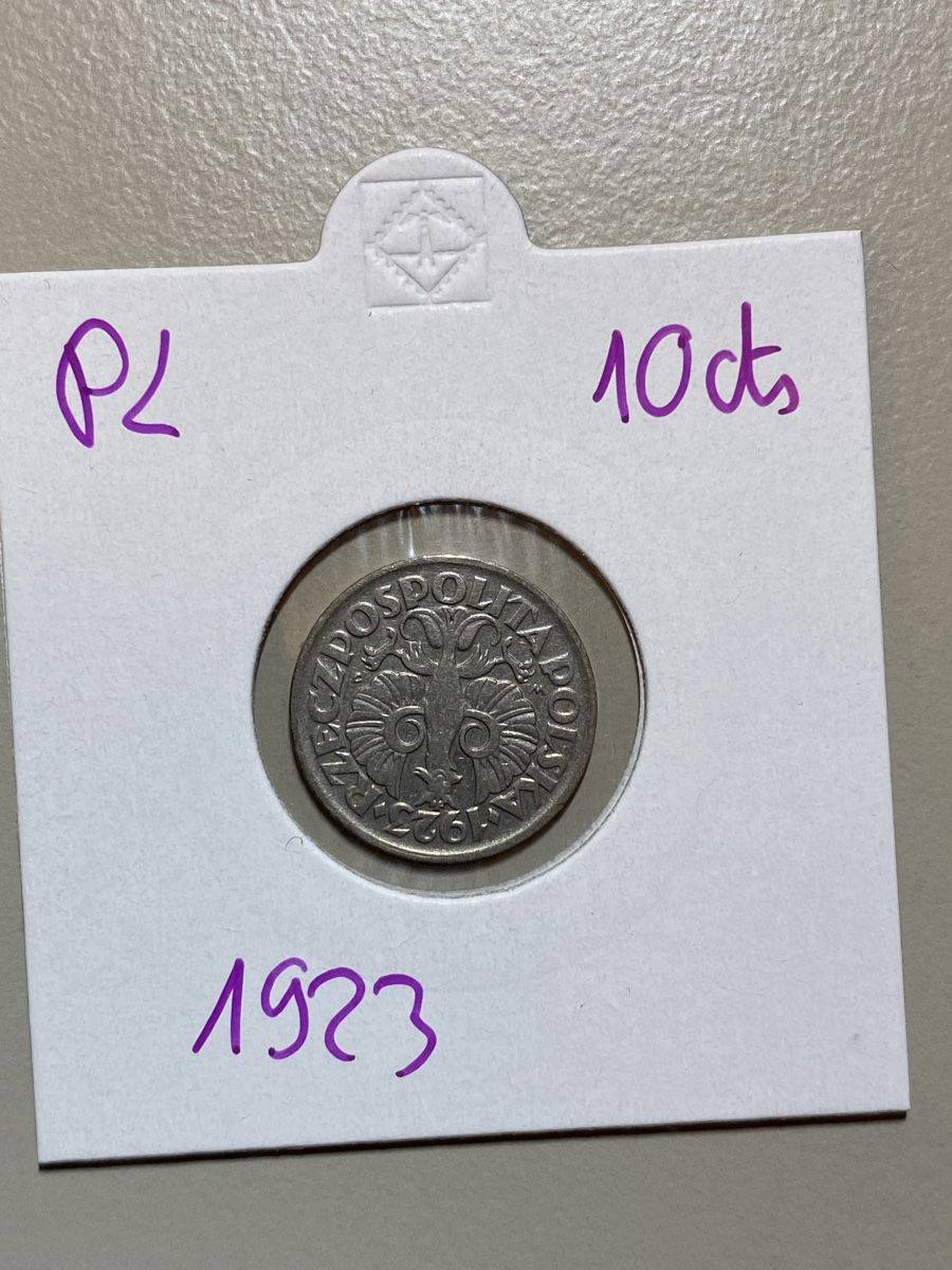 Tutti le monete: Pologne - 10 centimes - 1923 – Usato da Payerne venduto da Mike1682
