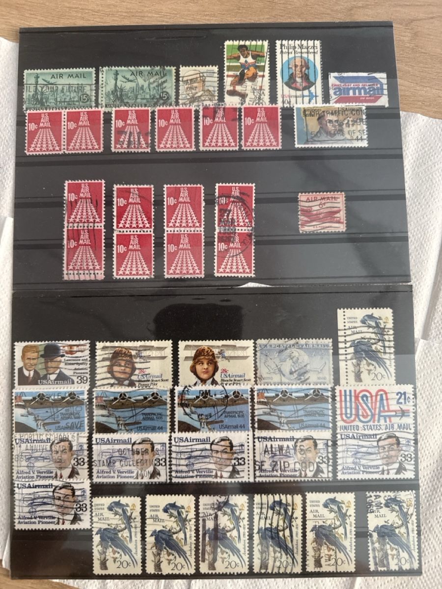 Tutti i francobolli: U.S. Airmail Briefmarken – Usato da Turgi venduto da Mr.Stamp74