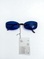 Lunettes de soleil vintage style rétro bleu