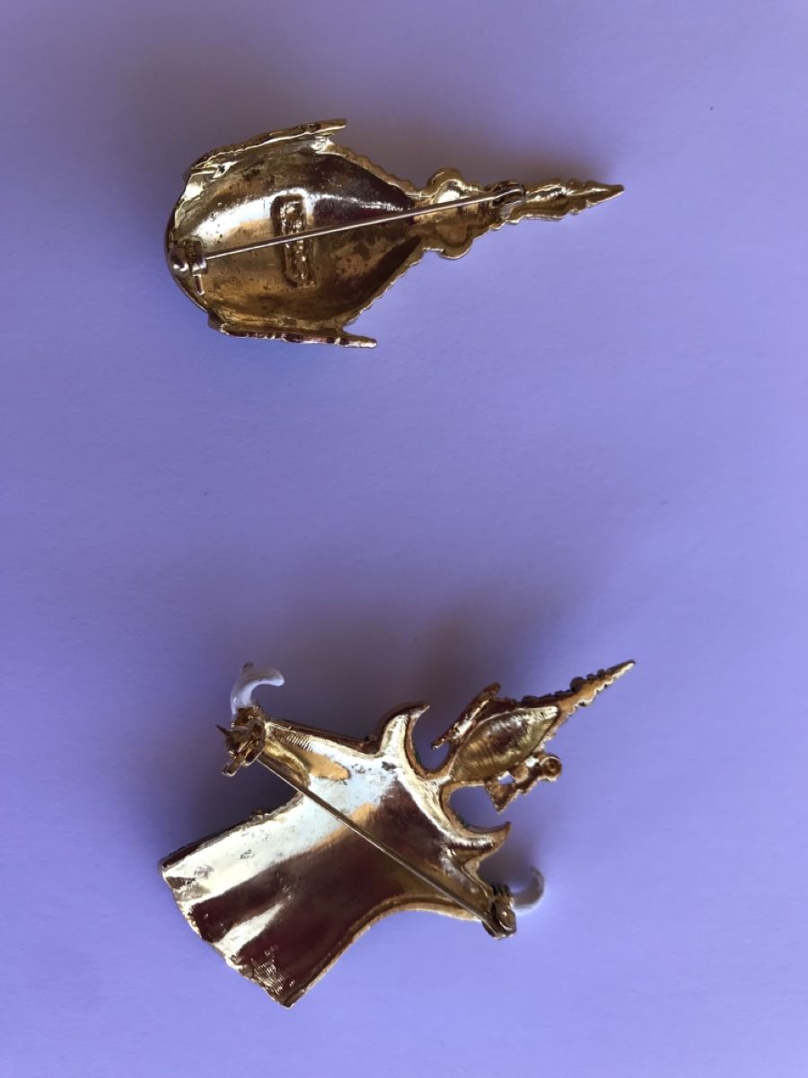 Spille & Fermagli: Paire de broches thaï plaqué or – Nuovo (secondo la descrizione) da Grimisuat venduto da eliseba88 3