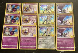 Carte Pokemon 25th Cosmog Cosmoem Solgaleo Lunala