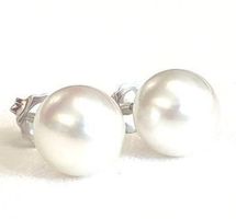Südsee-Perlohrstecker, weiss, 750 Weissgold, 9mm, LP 1.250.-