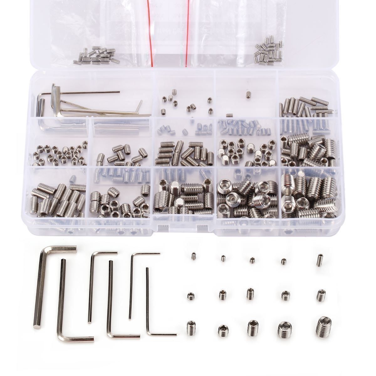 Tutti gli attrezzi: 300pcs Gewindestifte Sechskantkopf Set – Nuovo (secondo la descrizione) da Thun venduto da onlino