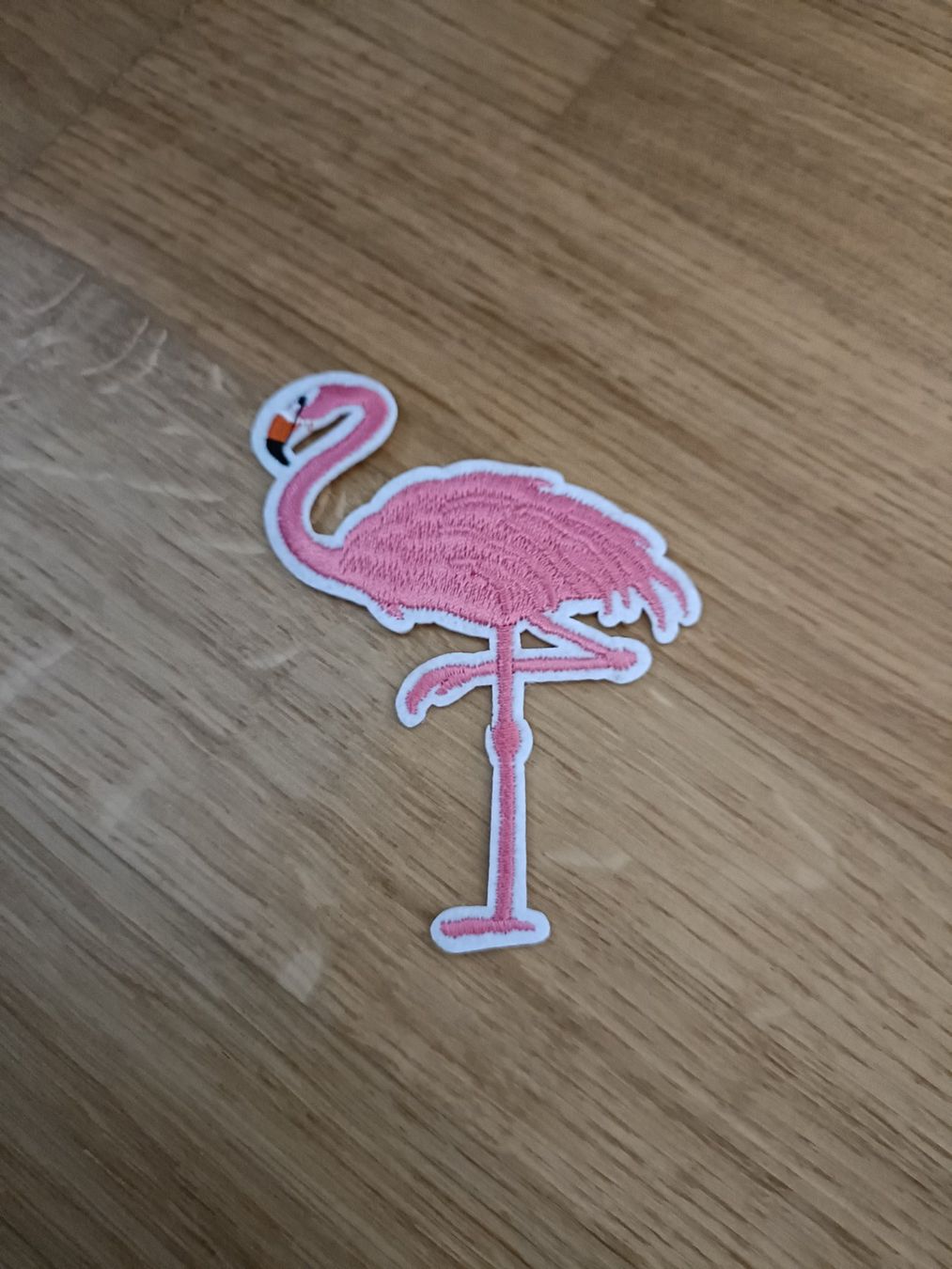 Placchette & Badge: Flamingo Patch Badge, Bügelbild, Aufnäher – Nuovo (secondo la descrizione) da Köniz venduto da Hit24