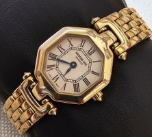 Raymond Weil Geneve Saphirglas vergoldet Damenuhr