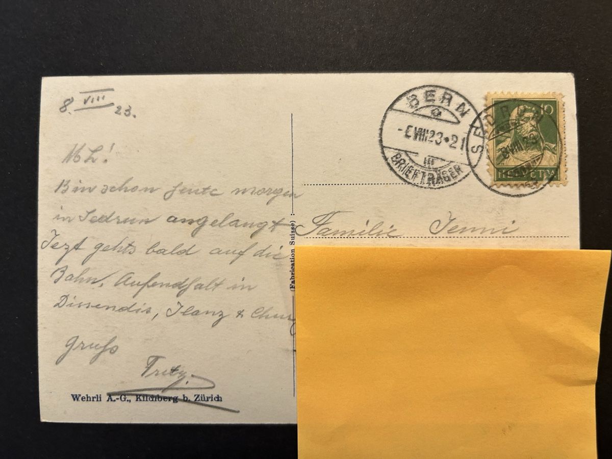 Cartes postales: Sedrun GR 1923 – D'occasion à Fanas par Alessio11 1