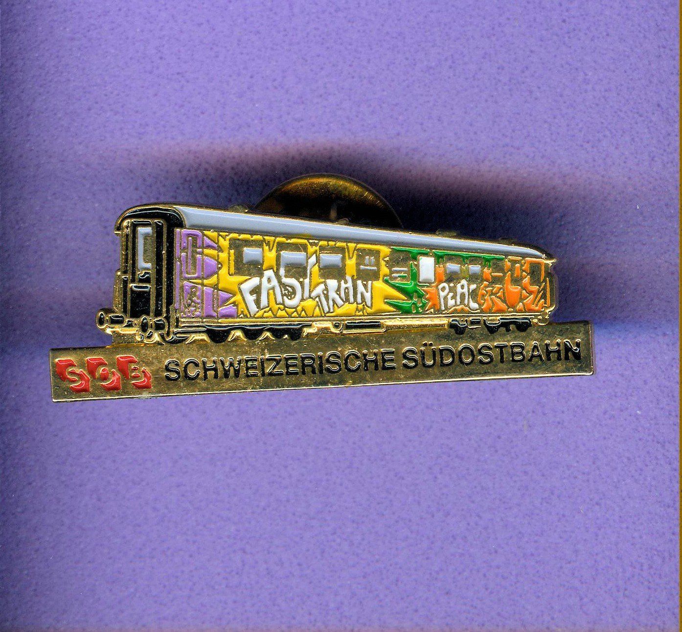 Placchette & Badge: SOB  Süd Ost Bahn  GRAFFETI - Waggon – Usato da Winterthur venduto da Sammleroase