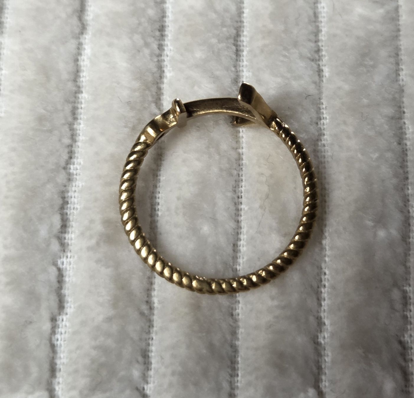 Anelli: Anker-Ring aus Messing, handgemacht, Gr. 6.5 US – Usato da Grosshöchstetten venduto da Dirue 2