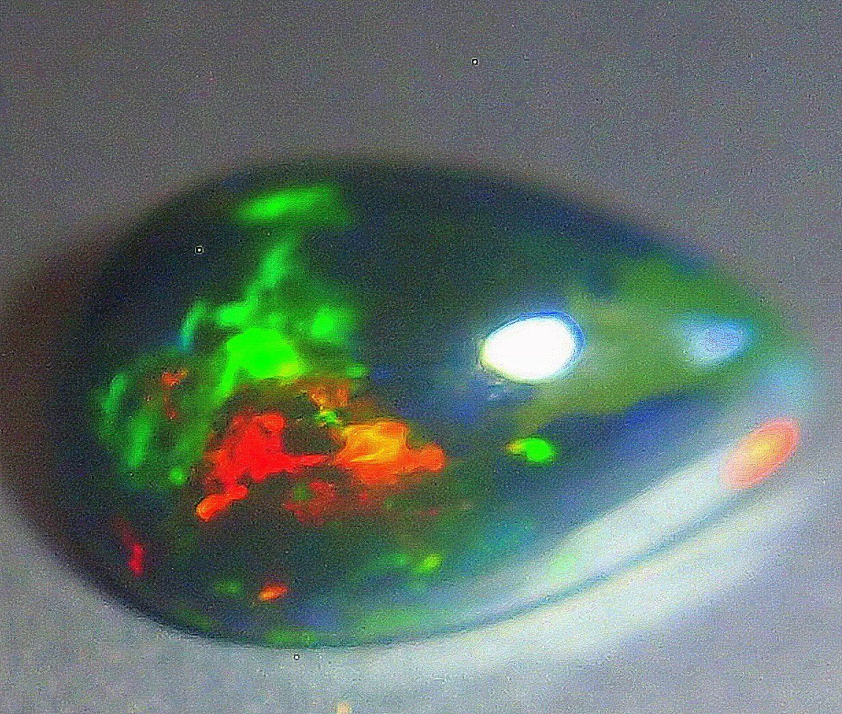 Pietre preziose: Faszinierender, extreme funkelnder Feueropal – Nuovo e nell'imballaggio originale da Reinach BL venduto da rumablum 4