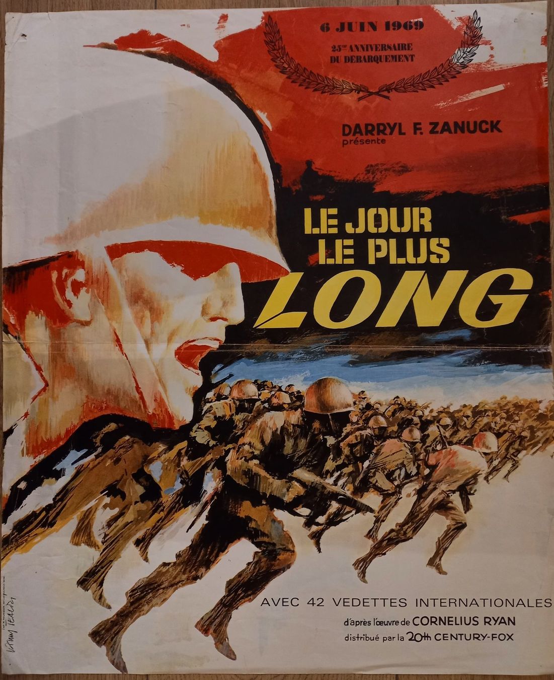 Poster & Bilder: belle affiche de cinéma "le jour le plus long" – Gebraucht aus Lausanne von leneko