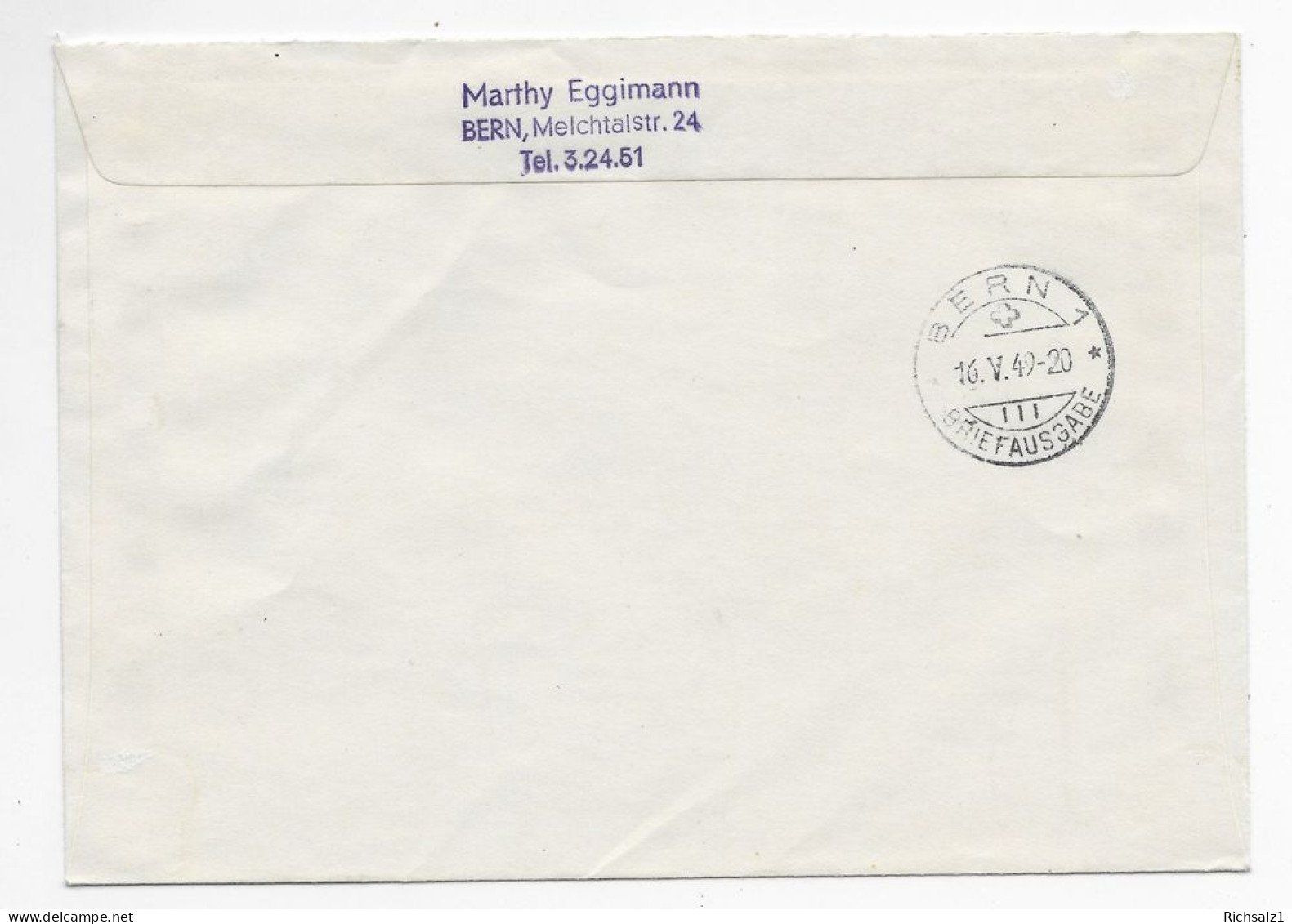 Alle Briefmarken: FDC 1949 Italienisch – Gebraucht aus Hefenhofen von Richsalz 1