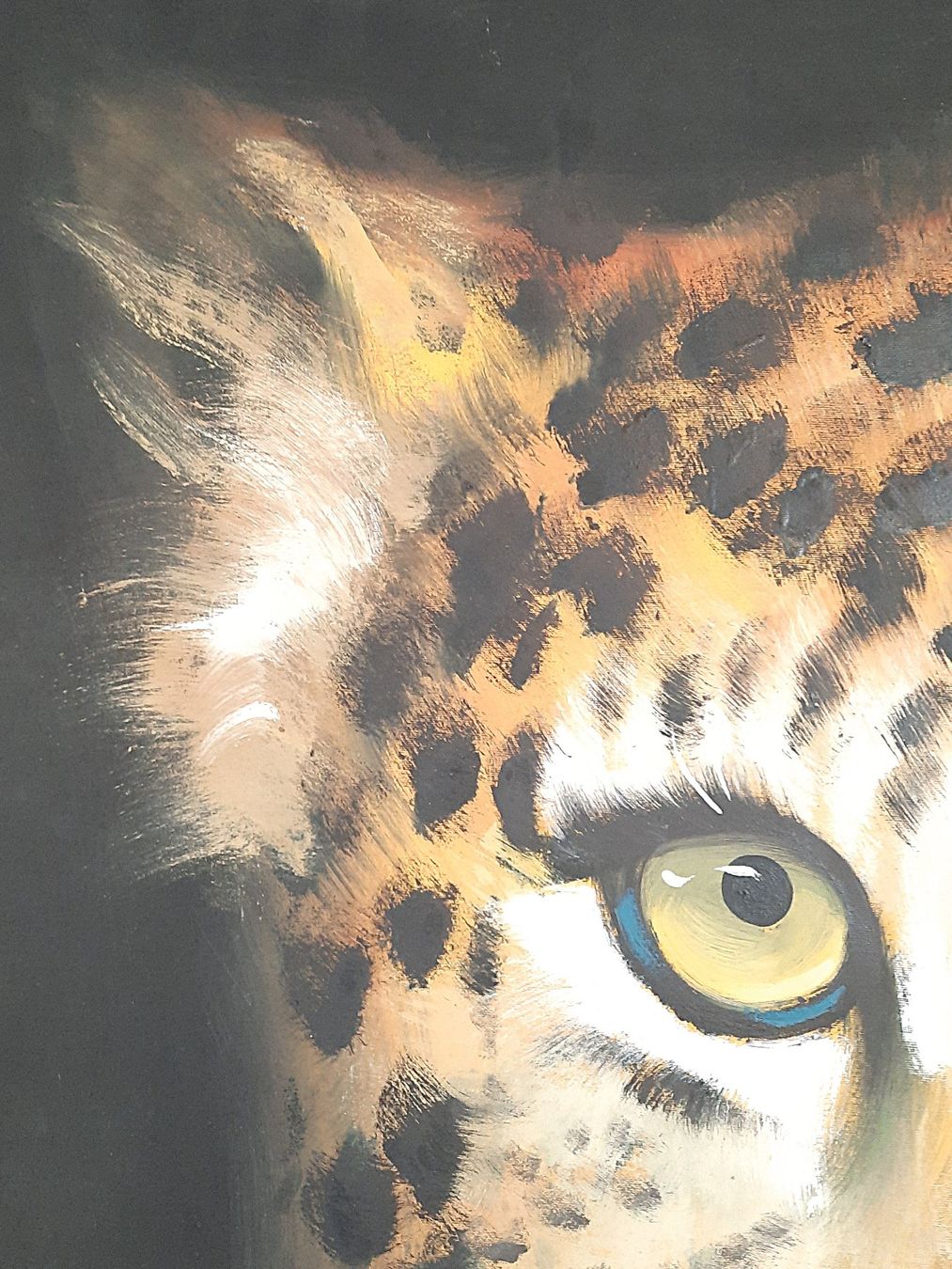 Gemälde: Handgemaltes Leoparden Gemälde – Gebraucht aus Beinwil am See von Restwert_Beinwil 4