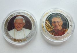 Zwei Papst Medaillen ++ Joannes Paul I und Benedictus XVI