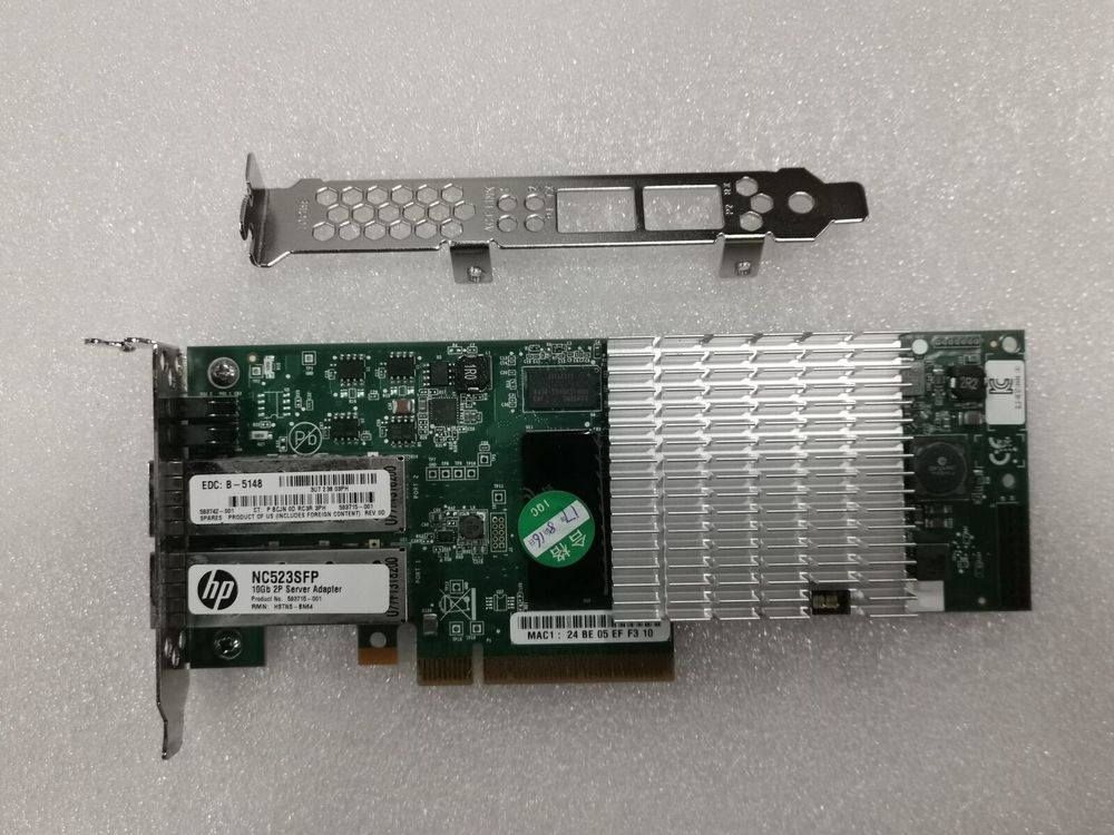 HP NC523SFP Dual Port 10Gbps SFP GbE PCI-E 593742-001 - Foto 8
