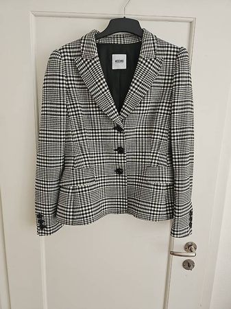 Moschino Blazer  Hahnentritt schwarz/weiss. Gr. 42