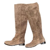 Bottes hautes en cuir marron, 37 EU. Carolina Herrera