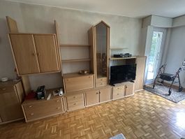 Wohnwand Eiche gross 