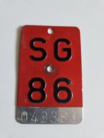 Velonummer SG 86
