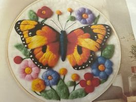 Filzen-Wollfilz-Filzmalerei-Stichinseln-Handgemacht-Schmette