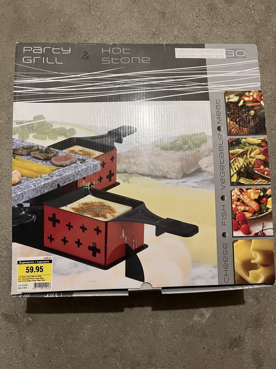 Coop Küchengeräte: Raclette-Set/Tischgrill Neu – Neu und originalverpackt aus Lausen von annikaa.graf