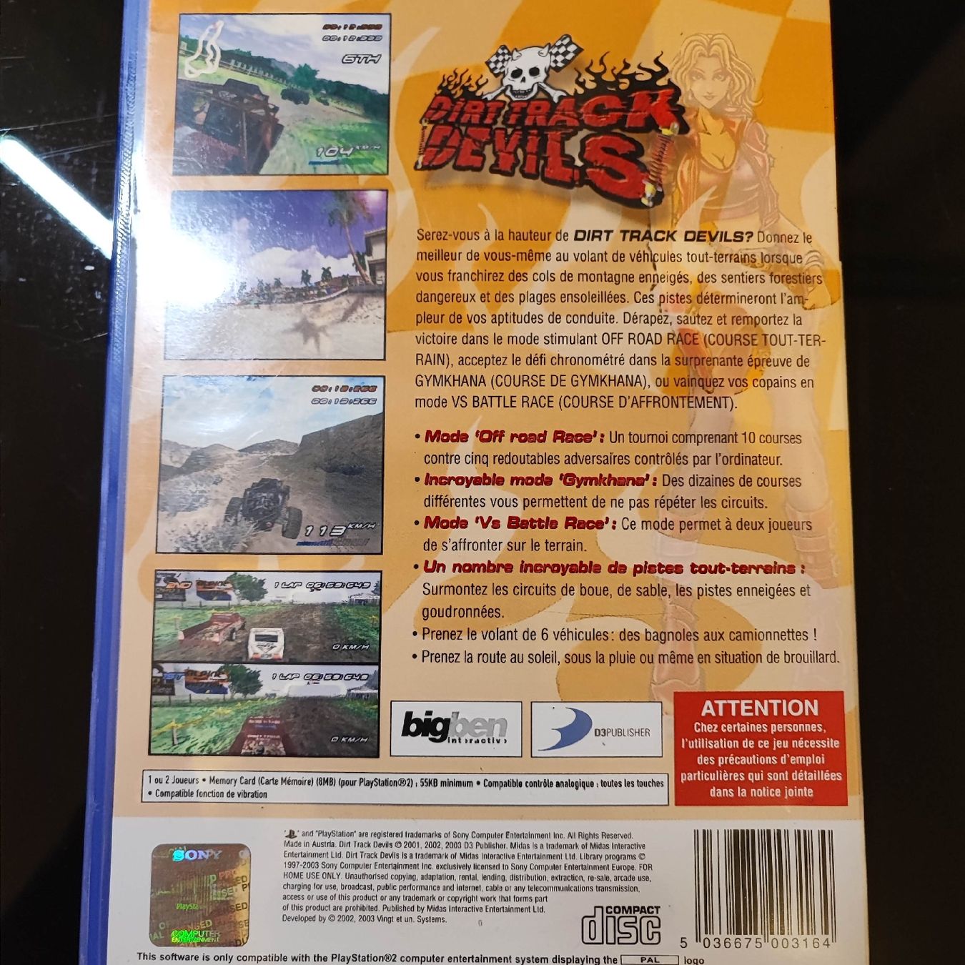 Sony Giochi: Dirt Track Devils PS2 GAME – Usato da Dübendorf venduto da kb86_MOVIE 1