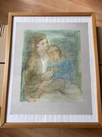 Tableau la mère et l'enfant reproduction Picasso