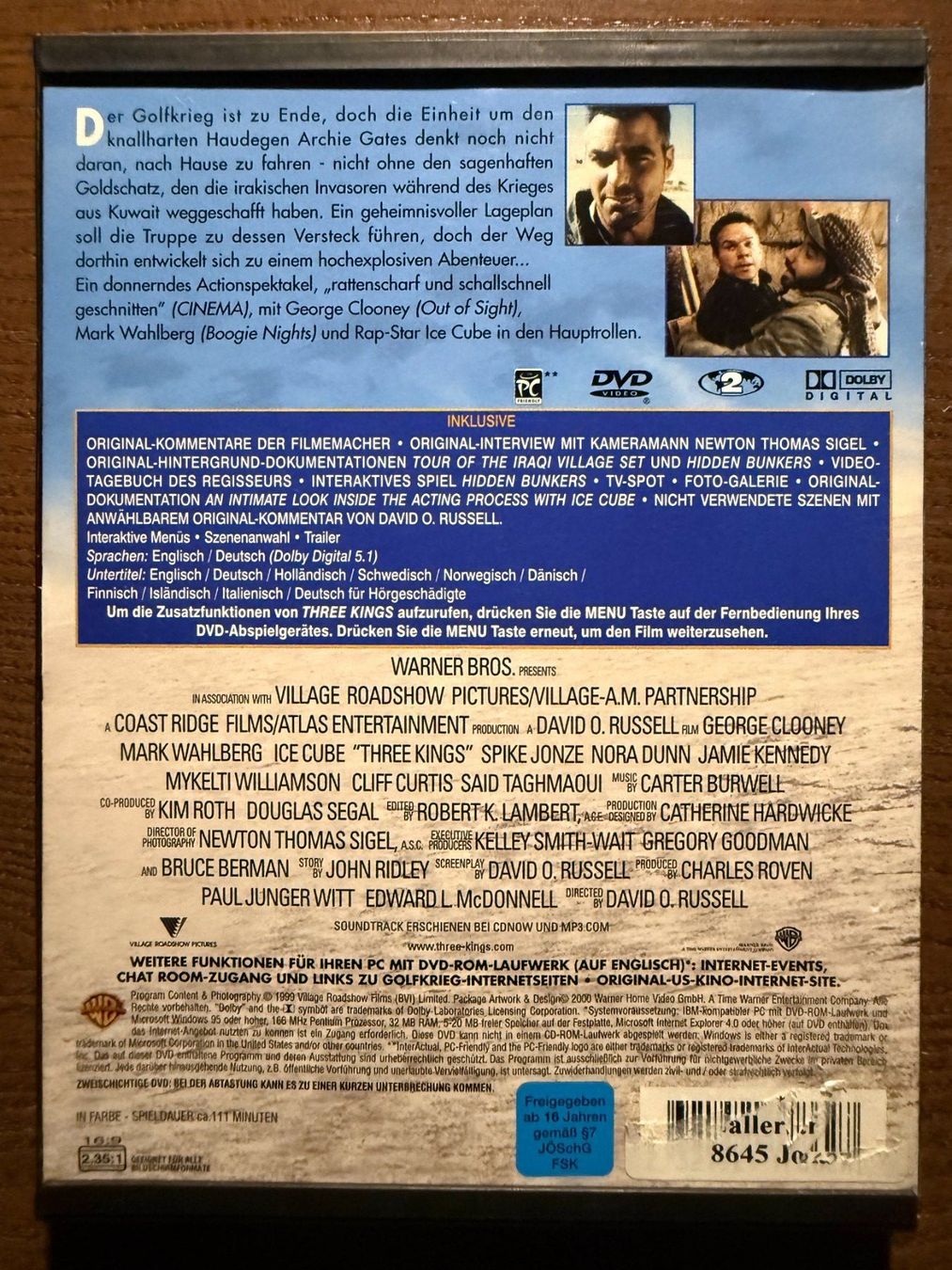 Tutti i DVDs: Three Kings – Usato da Zürich venduto da FilmFreunde 1