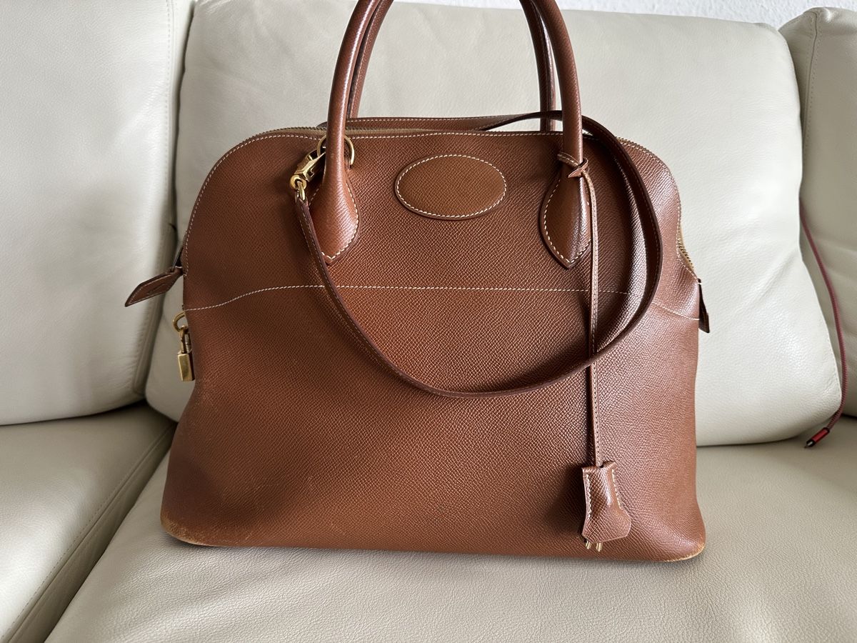 Hermès Borse da donna: HERMÈS PARIS SAC BOLIDE 35, caramel – Usato da Reinach BL venduto da Tropic_Paradise
