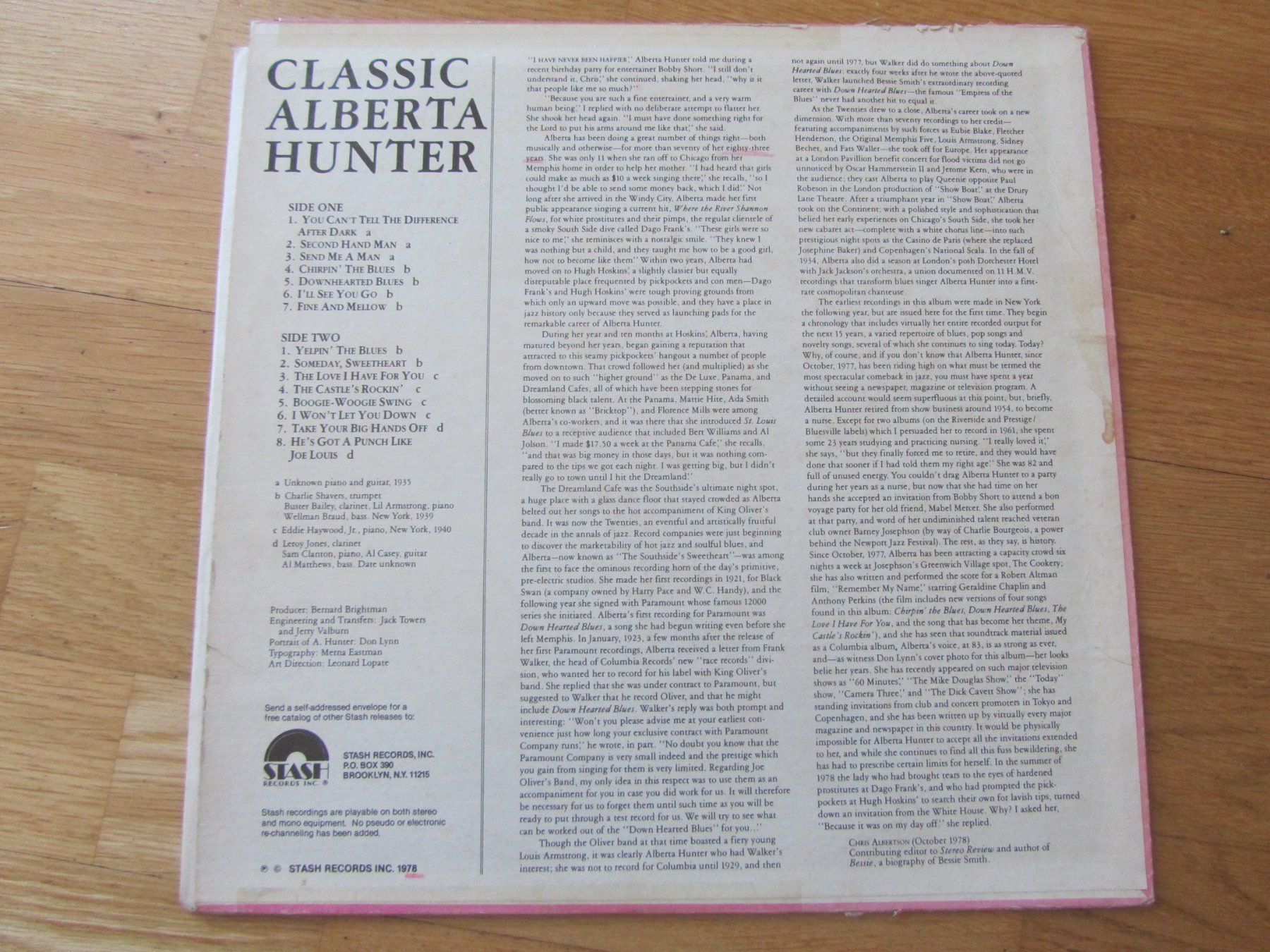 Dischi in vinile: Classic Alberta Hunter "The Thirties"  Jazz/Blues – Usato da Seengen venduto da mikelele 3