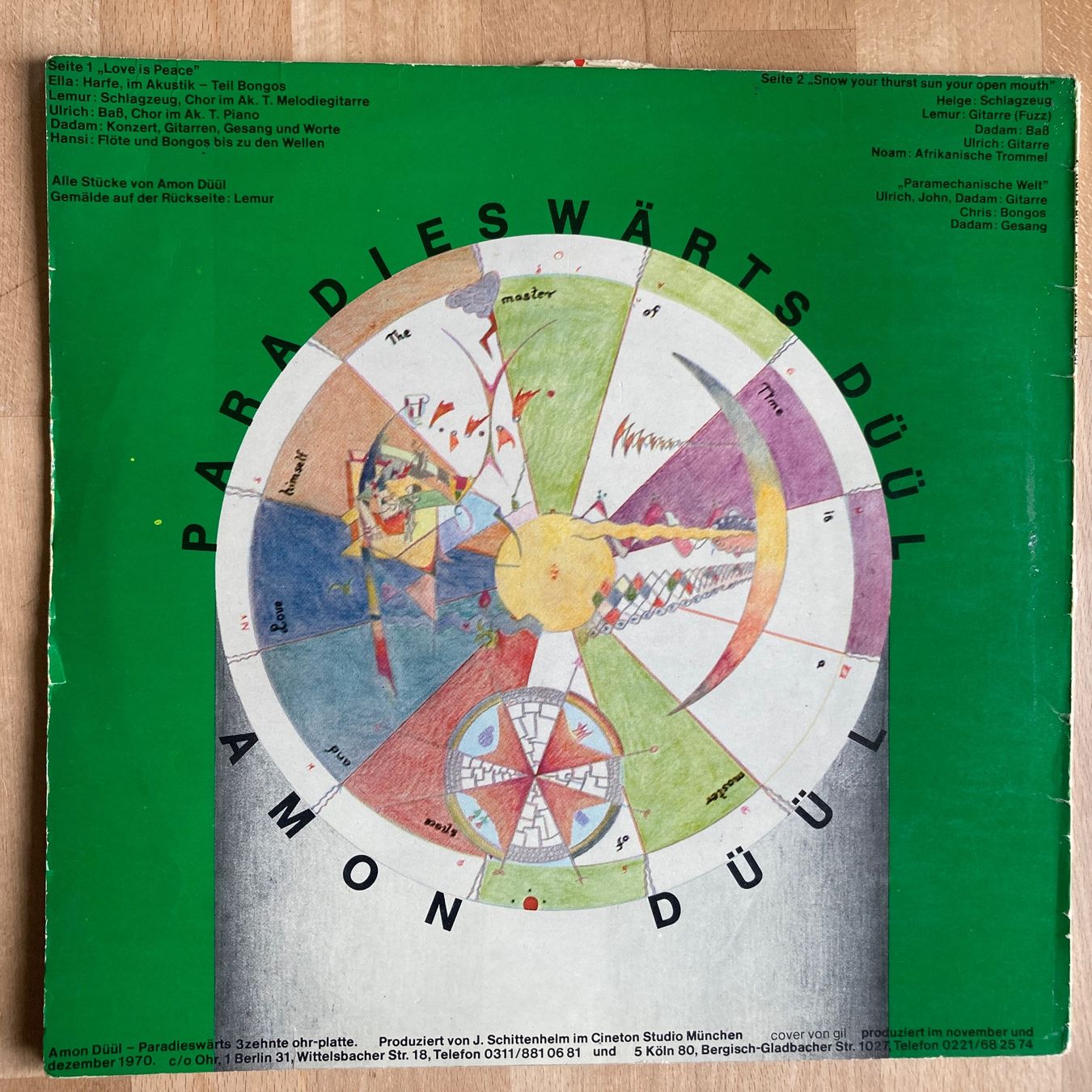 Dischi in vinile: AMON DÜLL, PARADIESWÄRTS DÜLL,1972, LP,  PROGRESSIVER ROCK – Usato da Thun venduto da estrol 1