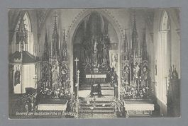 1912, BALDEGG, INNERES DER INSTITUTKIRCHE