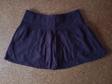 Rock lila_kariert Gr. 134/140