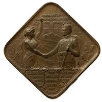 Medaille Schweiz Armee Militär Mob. 1914 Frontières GROSS