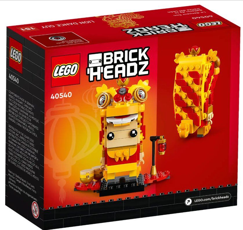 Lego Kit di costruzioni: Lego 40540 Brickheadz Löwentänzer – Nuovo e nell'imballaggio originale da Winterthur venduto da Binboklem