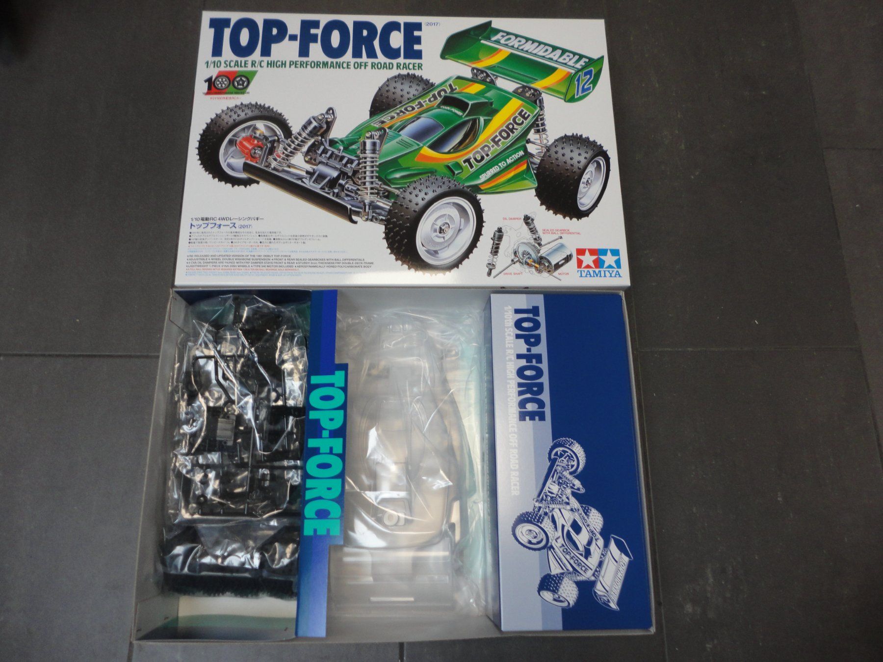 Tamiya Modellismo RC: Tamiya Top Force Bausatz Neu – Nuovo e nell'imballaggio originale da Horgen venduto da RcModell 1