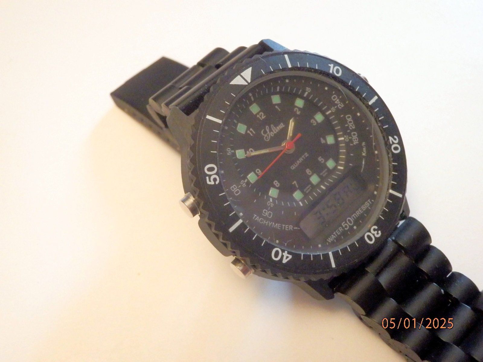 Orologi: Solina, Quartz, Multifunktion, 39mm, digital und analog, neu – Usato da Ueberstorf venduto da dinbau