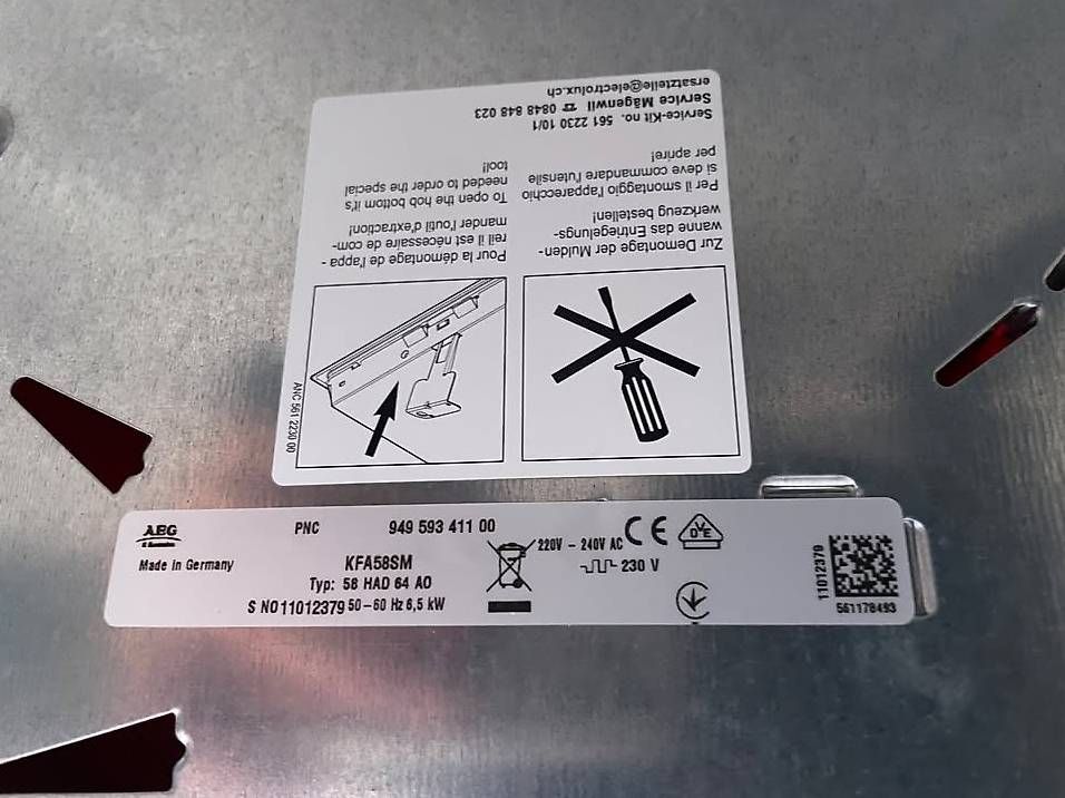Cucine: Vitrocéramique Plan de cuisson 60 cm ABG (Electrolux) – Usato da Bramois venduto da rafmos 2
