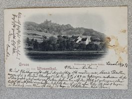 Alte PK / Gruss aus dem Wiesenthal Gelaufen 1897