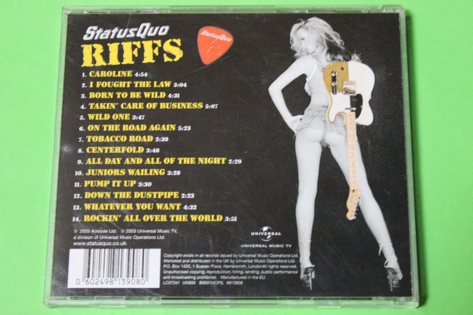 CD: STATUS QUO - RIFFS CD 2003 – Usato da Tübach venduto da JamesStone 2