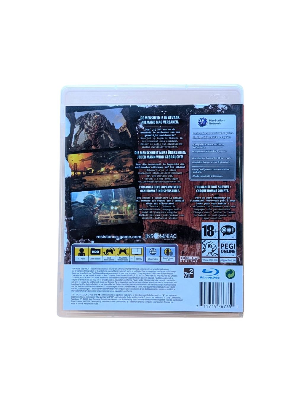 Sony Giochi: Resistance 2 PlayStation 3 (PS3) – Usato da Domat/Ems venduto da IsseldorsShop 1