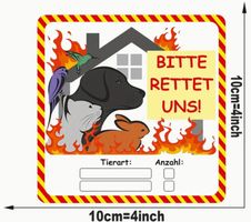 "Bitte rettet uns!" Aufkleber Sticker für Tierfreunde