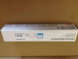 Original Oki C301, C321, MC332, MC342 cyan Toner, 44973535