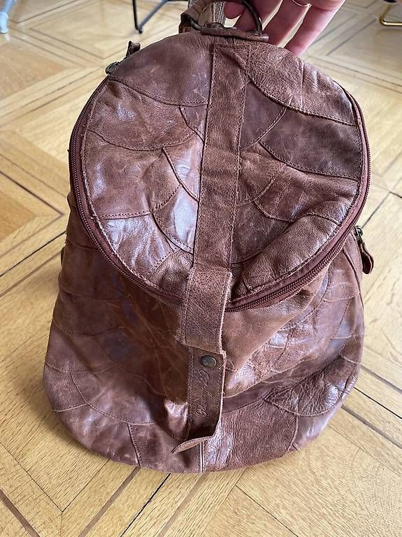 Rucksäcke: Lederrucksack, braun – Gebraucht aus Kriens von Makiba11