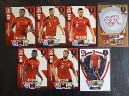 PANINI - Adrenalyn XL Qatar 22 / 7x Schweiz Set ⚽️ / 1Fr.!