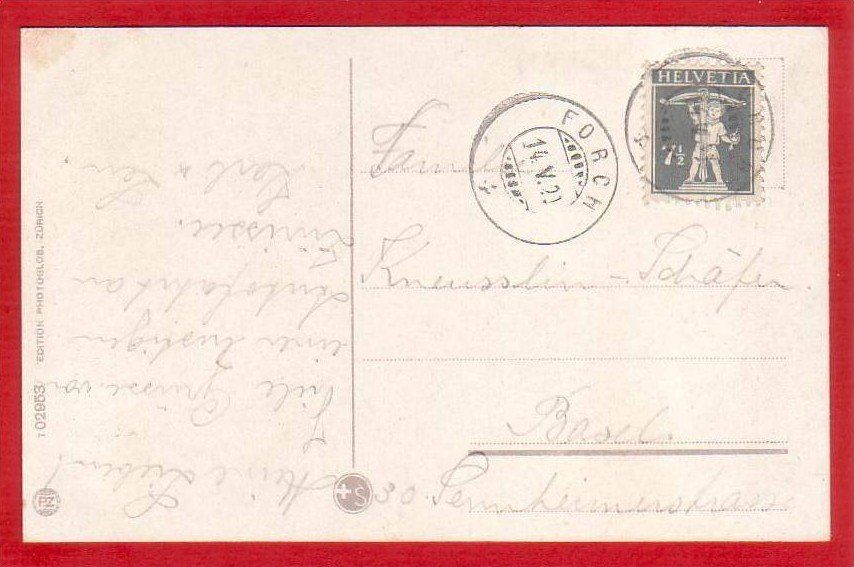 Cartoline postali: FORCH GASTHAUS KRONE 1920 – Usato da Grüningen venduto da Kartenlaube 1