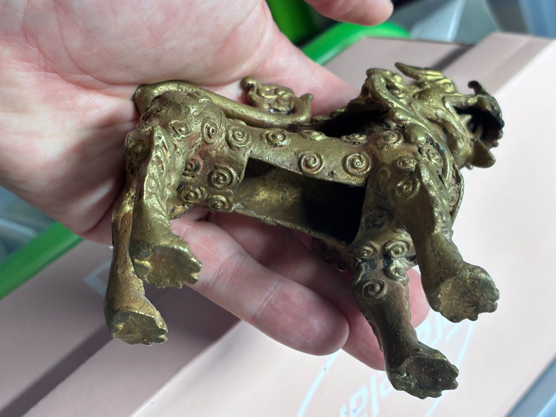 Sculture & Statue: Antike chinesische Bronze Foo Dog Figur Statue Deko – Usato da Zürich venduto da engebrunau 3